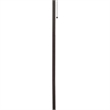 Benjara Metal Floor Lamp with Pull Chain Switch & Paper Shade- Off White & Black