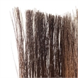 Benjara 3 Panel Vertically Aligned Willow Branches Room Divider- Brown