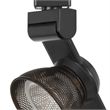 Benjara 12W Integrated LED Metal Track Fixture with Mesh Head- Black and Bronze