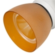 Benjara 10W Integrated LED Track Fixture with Polycarbonate Head- Orange & White