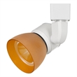 Benjara 10W Integrated LED Track Fixture with Polycarbonate Head- Orange & White