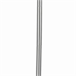 Benjara 3 Way Torchiere Floor Lamp with Frosted Glass shade & Stable Base- White