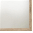 Benjara Square Shaped Wooden Mirror with Rough Hewn Texture- Brown