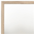 Benjara Square Shaped Wooden Mirror with Rough Hewn Texture- Brown