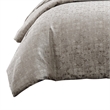 Benjara 10 Piece King Polyester Comforter Set with Jacquard Print- Gray