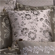 Benjara 10 Piece King Polyester Comforter Set with Leaf Print- Platinum Gray
