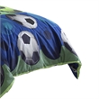 Benjara 4 Piece Full Size Comforter Set with Soccer Theme- Multicolor