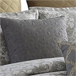 Benjara 9 Piece King Polyester Comforter Set with Medallion Print- Gray and Gold