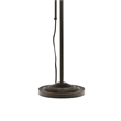 Benjara Metal Rectangular Floor Lamp with Adjustable Pole- Dark Bronze
