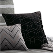 Benjara 10 Piece King Polyester Comforter Set with Striped Details- Black & Gray