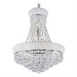 Benjara Crystal Ceiling Lamp with Chandelier Design Body- Clear