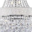 Benjara Crystal Ceiling Lamp with Chandelier Design Body- Clear