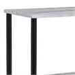 Benjara 4 Tier Design Bookshelf with Metal Tubular Legs- Antique White
