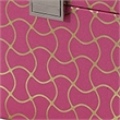 Benjara Travel Jewelry Case with 2 Drawer Storage & Wavy Textured Pattern- Pink
