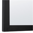 Benjara Sleek Elongated Quatrefoil Frame Mirror- Black