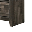 Benjara Nightstand with 2 Drawers and Butcher Block Design- Brown