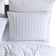 Benjara 3 Piece Queen Comforter Set with Pinstripe Pattern- White and Black