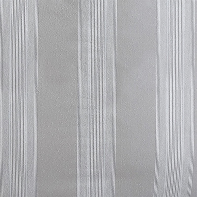 Benjara 3 Piece King Comforter Set with Vertical Stripes Pattern- White & Brown