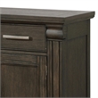 Benjara 60 Inches 3 Drawer Wooden Server with 3 Doors- Brown