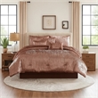 Benjara 7 Piece King Comforter Set with Shimmering Appeal- Pink