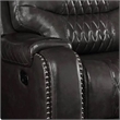 Benjara Leatherette Power Recliner with Diamond Stitching- Black