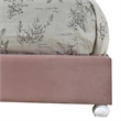 Benjara Full Bed with Button Tufted Arched Headboard- Pink