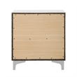 Benjara Nightstand with 2 Drawers and Bar Handle- White