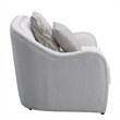 Benjara Loveseat with Rounded Back and Nailhead Trim- Offwhite