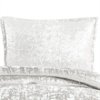 Benjara Jay 2 Piece Twin Comforter Set- Polyester Velvet Deluxe Texture- White