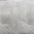 Benjara Jay 7 Piece Queen Comforter Set- White Polyester Velvet Deluxe Texture