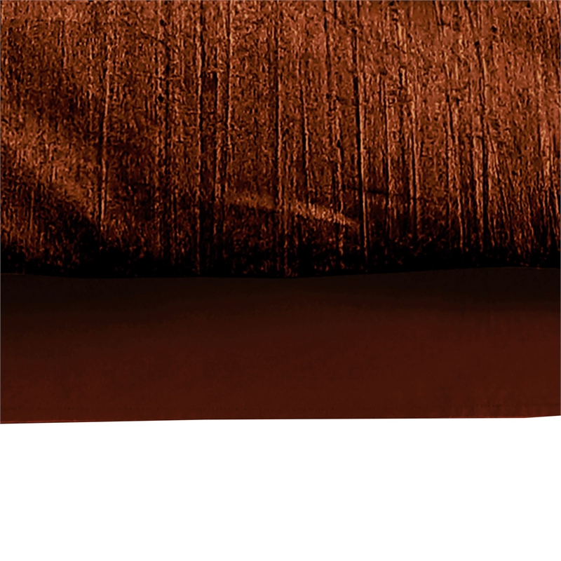 Benjara Jay 7 Piece King Comforter Set- Copper Polyester Velvet Deluxe Texture