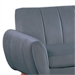 Benjara Lynn 2 PC L Shape Sectional Sofa- Chaise- Vertical Tufted Velvet- Gray