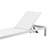 Benjara Kris 9 PC Patio Dining & Lounge Set- White Textilene Seating- Aluminum