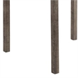 Benjara Dana 5 Piece Counter Height Table Set- Deep Tufted Stools- Brown- Beige