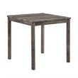 Benjara Dana 5 Piece Counter Height Table Set- Deep Tufted Stools- Brown- Beige
