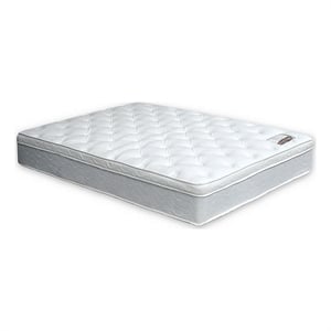 Benjara Fima 11&quot King Size Pillow Top Mattress- Medium Firmness Hi Density Foam