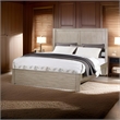 Benjara Kali Rectangular Platform California King Bed - Light Tan Wood