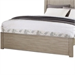 Benjara Kali Rectangular Platform California King Bed - Light Tan Wood