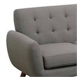 Benjara 2 Piece Modern L Shape Sectional Sofa with Chaise- Cushioned Back- Gray