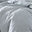 Benjara Edge 4 Piece King Size Duvet Comforter Set- Washed Linen- Light Blue