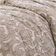 Benjara Kile Modern 6 PC Queen Size Duvet Comforter Set- Beige Medallion Pattern