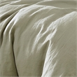 Benjara Edge 4 Piece King Size Duvet Comforter Set- Washed Linen- Sage Green