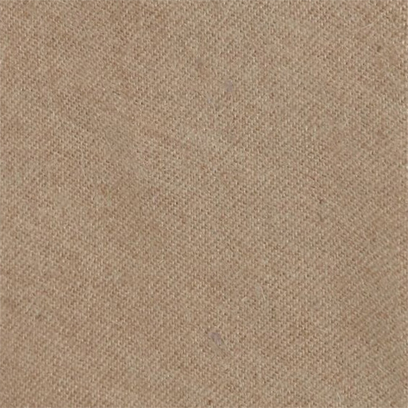 Benjara Kuma Full Bed Skirt-Spilt Corners-Burlap Drop-Polyester Platform-Brown