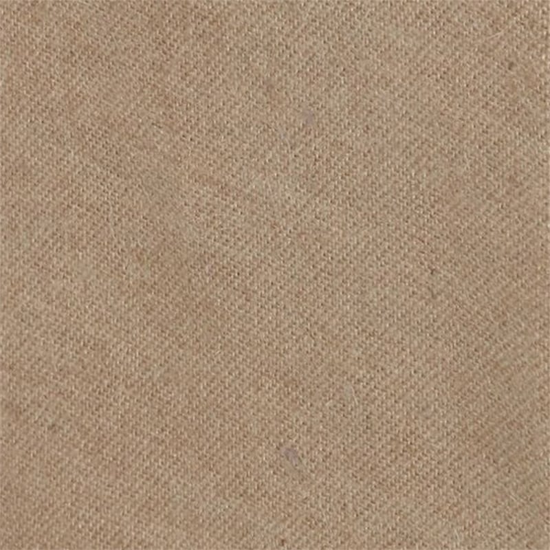 Benjara Kuma King Bed Skirt-Spilt Corners-Burlap Drop-Polyester Platform-Brown