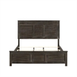 Benjara Aver Full Size Bed- Transitional Carved Panel Design- Nutmeg Brown Wood