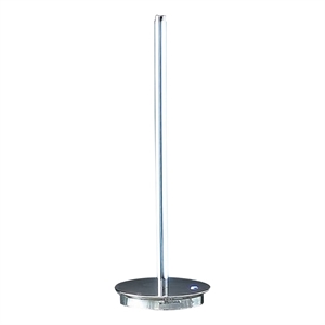 Benjara Fizo 25&quot Table Lamp- Sleek Design- LED Light- Touch Switch- Silver