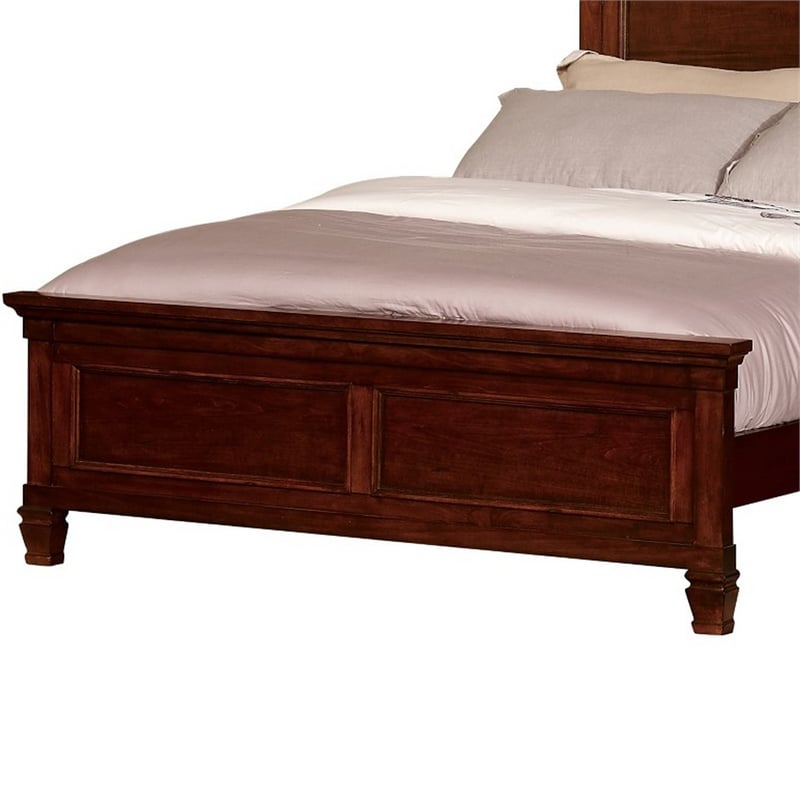 Benjara Umi Twin Size Bed- Classic Panel Design with Molded Details- Brown Wood