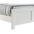 Benjara Aver Full Size Bed- Transitional Carved Panel Design- White Wood Finish