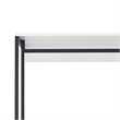 Benjara Cox Modular Closet System- 2 Hanging Rods- White Shelves- Black Metal