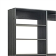 Benjara Dee Modular Freestanding Closet System- 4 Drawers- 5 Shelves- Dark Gray